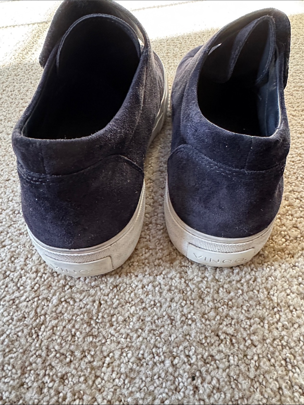 Vince Suede Slip-On/Velcro Women’s Shoe - Navy
